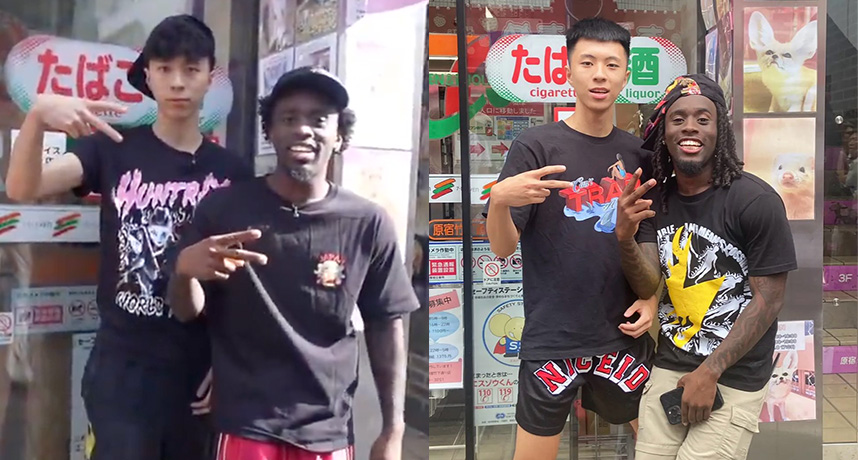 重回夢開始的起點！Kai Cenat 攜手 Ray 重遊日本，超商前再現「世紀擁抱」名場景吸萬人朝聖！